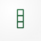 Jung CD583WUGN Rahmen 3fach, senkrechte und waagerechte Montage, Thermoplast, CD 500, grün (für SV)