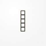 Jung CD585GB Rahmen 5fach, senkrechte und waagerechte Montage, Aluminium eloxiert, CD 500, gold-bronze