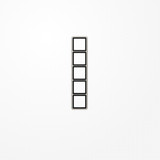 Jung CD585PT Rahmen 5fach, senkrechte und waagerechte Montage, Aluminium eloxiert, CD 500, platin