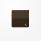 Jung CD590KBR Wippe, Symbol Klingel, Duroplast, Serie CD, braun