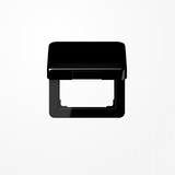 Jung CD590KLSW Klappdeckel, Thermoplast, Serie CD, schwarz