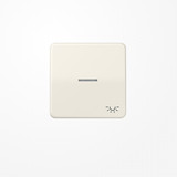 Jung CD590KO5L Wippe mit Lichtleiter, Symbol Licht, Duroplast, Serie CD, weiß