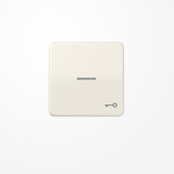 Jung CD590KO5T Wippe mit Lichtleiter, Symbol Tür, Duroplast, Serie CD, weiß