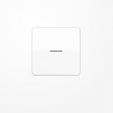 Jung CD590KO5WW Wippe mit Lichtleiter, Duroplast, Serie CD, alpinweiß