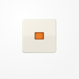 Jung CD590KOBF Wippe mit Lichtaustrittsfenster, Thermoplast, Serie CD, weiß