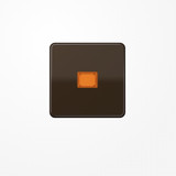 Jung CD590KOBR Wippe mit Lichtaustrittsfenster, Duroplast, Serie CD, braun