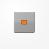 Jung CD590KOGR Wippe mit Lichtaustrittsfenster, Duroplast, Serie CD, grau