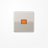 Jung CD590KOPT Wippe mit Lichtaustrittsfenster, Aluminium eloxiert, Serie CD, platin