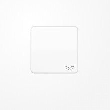 Jung CD590LWW Wippe, Symbol Licht, Duroplast, Serie CD, alpinweiß