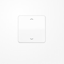 Jung CD590PWW Wippe, mit Pfeilsymbolen, Duroplast, Serie CD, alpinweiß