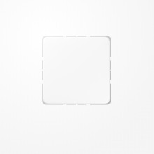 Jung CD594-0WW Blind-Abdeckung (gerastet), Thermoplast, Serie CD, alpinweiß