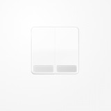 Jung CD595NAWW Wippe, mit Schriftfeld, Duroplast, Serie CD, alpinweiß