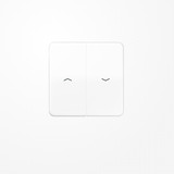 Jung CD595PBFWW Wippe, mit Pfeilsymbolen, Thermoplast, Serie CD, alpinweiß