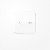 Jung CD595PWW Wippe, mit Pfeilsymbolen, Duroplast, Serie CD, alpinweiß