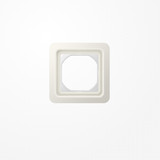 Jung CD681WUW Rahmen 90x90mm, komplett mit Dichtungsflansch (IP44), Thermoplast, weiß