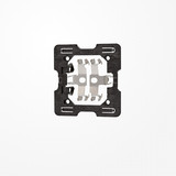 Jung CD95MHP Halteplatte 2fach für Metallausführungen, Serie CD/LS, schwarz