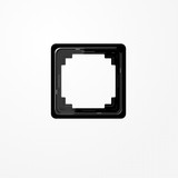 Jung CDP581SW Rahmen 1fach, senkrechte und waagerechte Montage, Duroplast, CD PLUS, schwarz