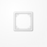 Jung CDP581WW Rahmen 1fach, senkrechte und waagerechte Montage, Duroplast, CD PLUS, alpinweiß