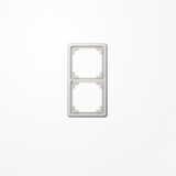 Jung CDP582LG Rahmen 2fach, senkrechte und waagerechte Montage, Duroplast, CD PLUS, lichtgrau