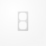 Jung CDP582WW Rahmen 2fach, senkrechte und waagerechte Montage, Duroplast, CD PLUS, alpinweiß