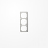 Jung CDP583LG Rahmen 3fach, senkrechte und waagerechte Montage, Duroplast, CD PLUS, lichtgrau