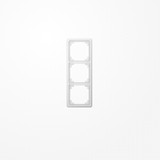 Jung CDP583WW Rahmen 3fach, senkrechte und waagerechte Montage, Duroplast, CD PLUS, alpinweiß