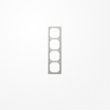 Jung CDP584LG Rahmen 4fach, senkrechte und waagerechte Montage, Duroplast, CD PLUS, lichtgrau