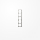 Jung CDP585LG Rahmen 5fach, senkrechte und waagerechte Montage, Duroplast, CD PLUS, lichtgrau