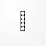 Jung CDP585SW Rahmen 5fach, senkrechte und waagerechte Montage, Duroplast, CD PLUS, schwarz