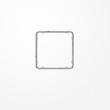 Jung CDP81GCR Applikations-Rahmen, CD PLUS, glanzchrom (galvanisiert)