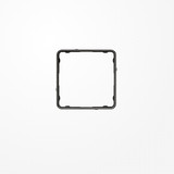 Jung CDP81SWM Applikations-Rahmen, CD PLUS, schwarz-metallic