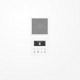 Jung DABLS1BTWW Smart Radio DAB+ Bluetooth, Set Mono, Serie LS, alpinweiß