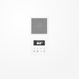 Jung DABLS1WW Smart Radio DAB+, Set Mono, Serie LS, alpinweiß