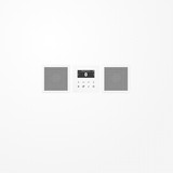 Jung DABLS2BTWW Smart Radio DAB+ Bluetooth, Set Stereo, Serie LS, alpinweiß