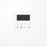 Jung DABLSBT-DISPWW DAB Display für das Smart Radio DAB+ Bluetooth, Serie LS, alpinweiß