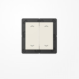 Jung ENOA595MP EnOcean Funk-Wandsender , 4-kanalig, mit 4 Pfeilsymbolen, Serie AS, weiß