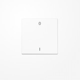 Jung ENOLS990-01WW EnOcean Funk-Wandsender , 2-kanalig, Symbole 0 I, Serie LS, alpinweiß