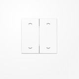 Jung ENOLS995MPWW EnOcean Funk-Wandsender , 4-kanalig, mit 4 Pfeilsymbolen, Serie LS, alpinweiß