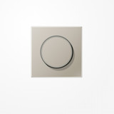 Jung ES1740 Abdeckung mit Drehknopf, Serie LS, Edelstahl