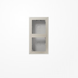 Jung ES2582A-L Aufputz-Kappe 2fach, Duroplast lackiert, Serie LS, Edelstahl