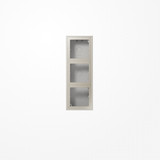 Jung ES2583A-L Aufputz-Kappe 3fach, Duroplast lackiert, Serie LS, Edelstahl