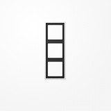 Jung ES2983WW Rahmen 3fach, senkrechte und waagerechte Montage, Edelstahl lackiert, LS 990, alpinweiß