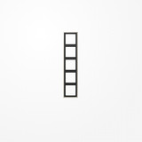 Jung ES2985 Rahmen 5fach, senkrechte und waagerechte Montage, LS 990, Edelstahl