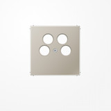 Jung ES2990-4SAT2 Abdeckung für 4-Loch SAT-TV-Steckdose (Axing) 4fach, Serie LS, Edelstahl