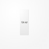 Jung ES2993DWW Großflächenwippe (70x212,4mm), Text Tür auf, senkrecht, Serie LS, alpinweiß