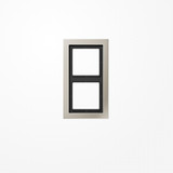 Jung ESD2982 Rahmen 2fach, senkrechte und waagerechte Montage, LS-DESIGN, Edelstahl