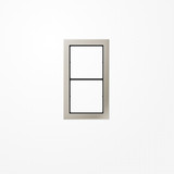 Jung FDES2982 Rahmen, 2fach, FLAT DESIGN, Edelstahl
