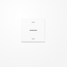 Jung FMA1700PWW eNet Taster Standard 1fach, mit Pfeilsymbolen, Duroplast, Serie A, alpinweiß