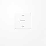 Jung FMAS1700PWW eNet Taster Standard 1fach, mit Pfeilsymbolen, Duroplast, Serie AS, alpinweiß