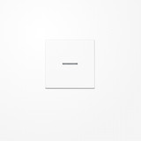 Jung FMAS1700WW eNet Taster Standard 1fach, Duroplast, Serie AS, alpinweiß